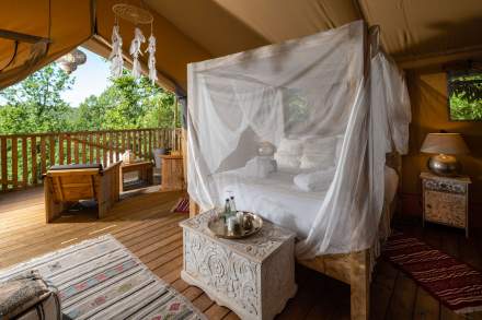 Luxury Spa Hotel Ardèche · Safari Tents Ardèche · Domaine de Chalvêches