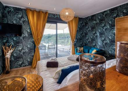 Luxury Spa Hotel Ardèche · Duplex Lodge Suite Ardèche · Domaine de Chalvêches